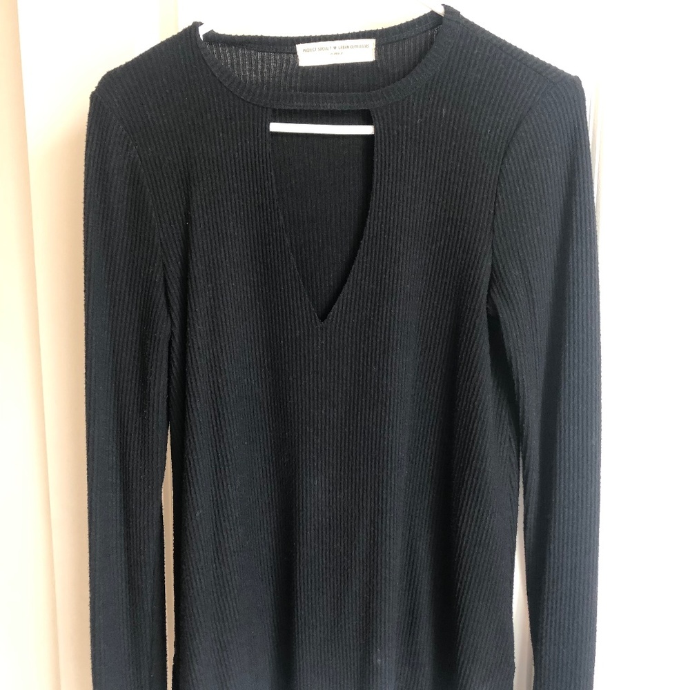 Black long sleeve Project Social T